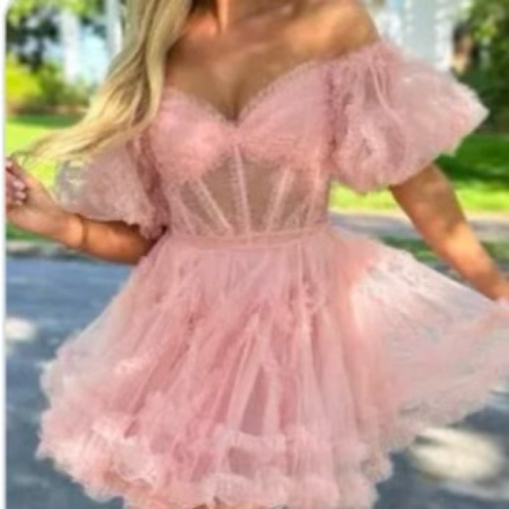 Brand New- Never Worn Sherri Hill Dress 55636 in Blush